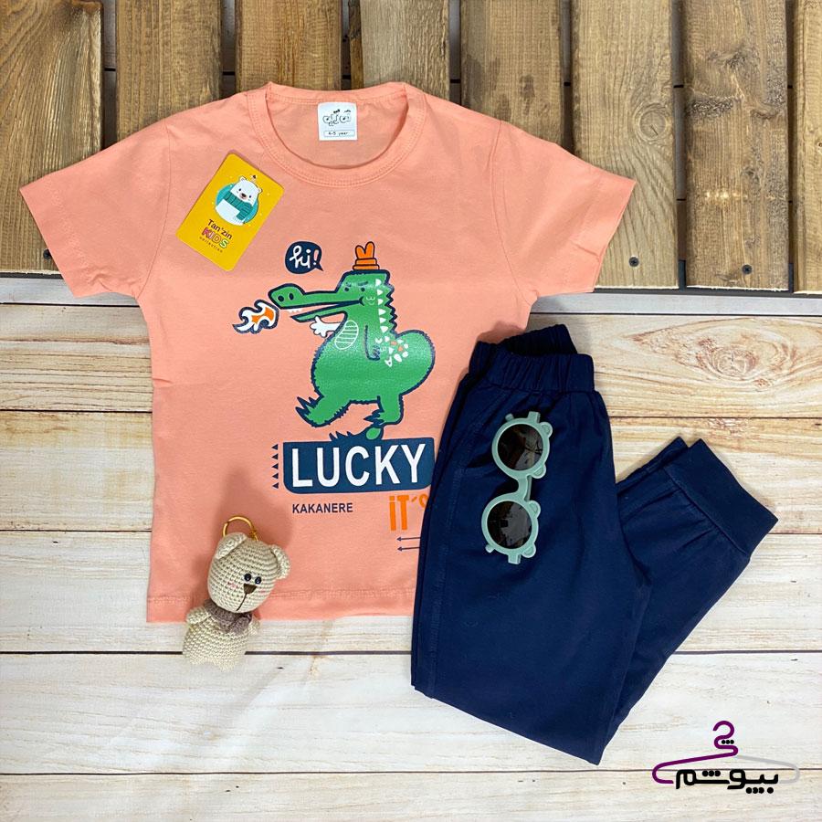 ست خانگی پسرانه طرح دایناسور